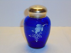 Régi kék Parádi parfümös üveg