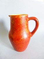 Retro, vintage lake head ceramic, red jug