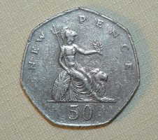 50 Penny (New Pence) Anglia, 1978.