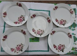 Rózsamintás alföldi tányérkészlet - lapos tányérok