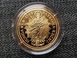 Mária Terézia (1740-1780) aranyozott .999 ezüst 2 dukát utánveret 1765 (id23217)