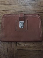 1980s brown leather car bag