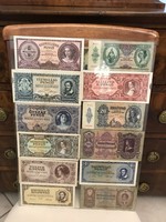 12 darab régi magyar pénz,  pengő egy külföldi ajándék P38