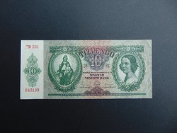 Csillagos 10 pengő 1936 B 281 Nagyon szép ropogós bankjegy  