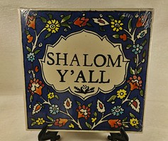 SHALOM Y' ALL  original gyári csomagolt hibátlan állapotú porcelán csempe