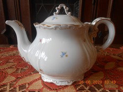 Zsolnay apróvirág mintás tea kiöntő, teás kanna