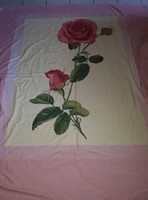 Meseszép vintage stílusú rózsás dupla paplanhuzat