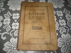 Álltalános iskolai  olvasó könyv 1916 ból  magyar és német kétnyelvű,