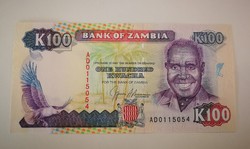 Zambia 100 Kwacha UNC 1991