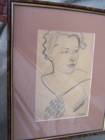 Gyenes Gitta (1888 - 1960) Art-deco hölgy