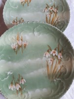 Kézzel festett-3 db hóvirágos tányér-18cm