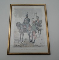 1848-as Szabadságharc huszárok kép nyomat eladó