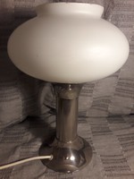 Deeply below the price! Mid century web narva chrome opal glass table lamp 1960s with damage