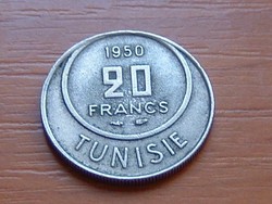 TUNÉZIA 20 FRANK FRANCS 1950 AH1370 (Paris Mint, France) #  ( KEDVEZMÉNY LENT!!)