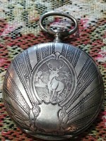 Antik ezüst zsebóra (tok) 5,5 cm átmérőjű elado