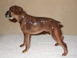 Austrian German boxer dog statue.