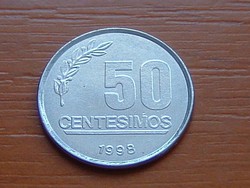 URUGUAY 50 CENTESIMOS 1998 (a) - Paris, France,General Artigas #  ( KEDVEZMÉNY LENT!!)