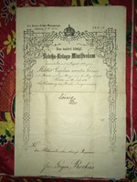 K.k. Hadügyminisztérium Borbás Géza evangélikus  , másodosztályú tábori lelkészi  kinevezése! 1876 
