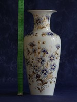 Zsolnay 27 cm magas. Búzavirágos váza, 150 jubileumi kiadás!