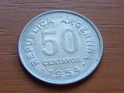 ARGENTIN 50 CENTAVOS 1954 SAN MARTIN #  ( KEDVEZMÉNY LENT!!)