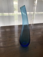 Skandináv kék egyszál váza P94