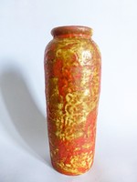 Ritka retro,vintage iparművész kerámia rücskös váza