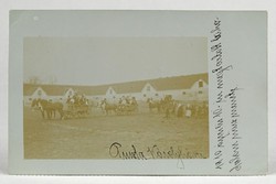 1B172 Antik lakodalmas fotográfia képeslap 1910 Károlyháza