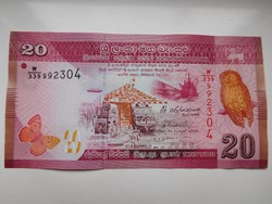 Sri lanka 20 rupees 2015 UNC