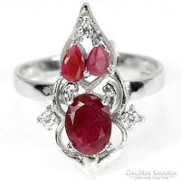 59 And real ruby 925 silver ring