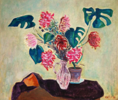 Asztali virágcsendélet (60x70) LEÁRAZVA !