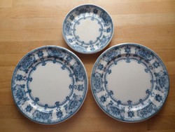 Antik angol Furnivals Cluny porcelán tányér kistányér 21,5 cm 15 cm