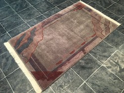 Domború mintás NEPÁLI kézi csomózású gyapjú szőnyeg, 94 x 166 cm