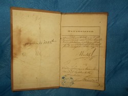 Magyar kir honvédség katonai igazolvány 1882
