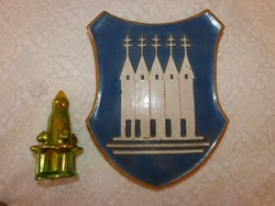 Zsolnay Gyár címer,öt torony jelzés.