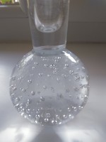 Buborékos gömb egyszálas üveg váza
