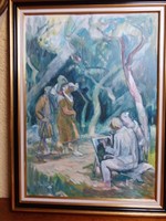 B. Mikli Ferenc : Festők ( 50X70 cm , olaj , farost )