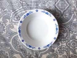 Alföldi retro porcelán savanyúságos tálka kék magyaros dekorral - UNISET-212 Ambrus Éva terve