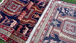 Hibátlan iráni Ardebil kézi csomózású szőnyeg, futószőnyeg 