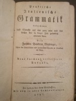 RITKASÁG! KURIÓZUM! Német-olasz nyelvkönyv 1797-ből.