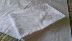 Fehér pamut-damaszt paplanhuzat párban, 192/121 cm