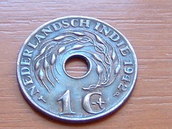 HOLLAND INDIA 1 CENT 1942 P Philadelphia Mint #