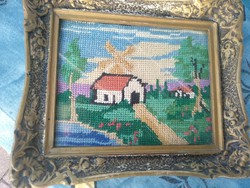Antique Gobelin Tapestry, in a Unique Frame...
