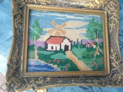 Antique tapestry picture, in a special frame...