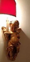 Ritkaság: aranyos puttó falilámpa falikar lámpa angyalka