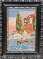 In stock! Nice tapestry (needlework?) - with a Venetian idea