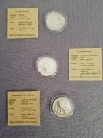Amerikai ezüst érmék, 3db