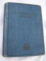 ​Olasz - Magyar szótár Pécs, Danubia Kiadás 1938 Szép állapotban.​
