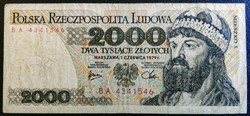 Lengyelország 2000 Zloty 1979