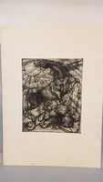 Charles Raszler (1925-2005). Historical etching and the sun continues to shine