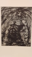 Charles Raszler (1925-2005). Historical etching, ours is power